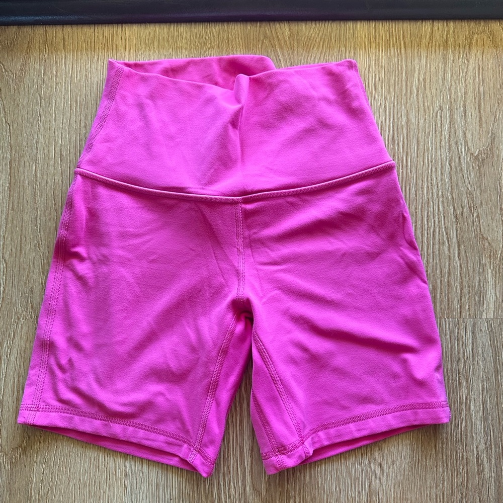 Pink Lululemon Align Shorts